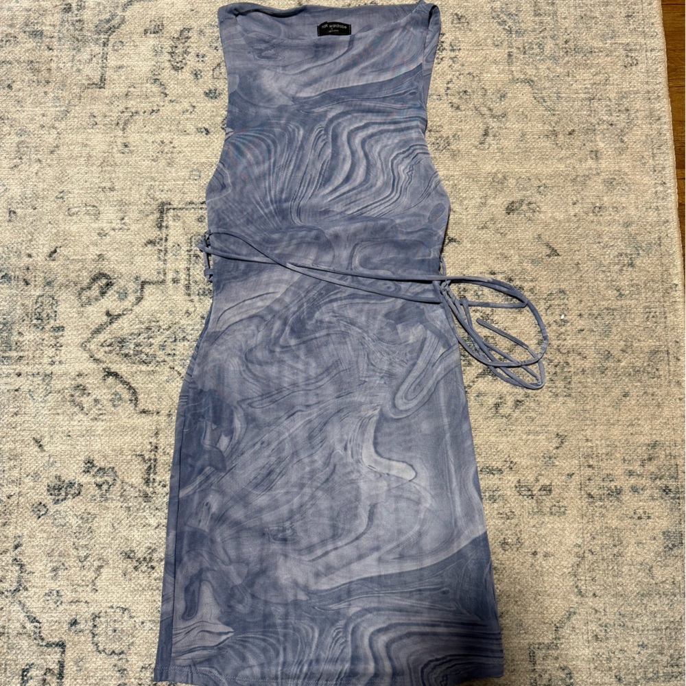 NAK Blue Marble Pattern Top